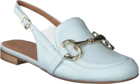 Damen-Slingpumps aus Leder 130141980122 (Blau)