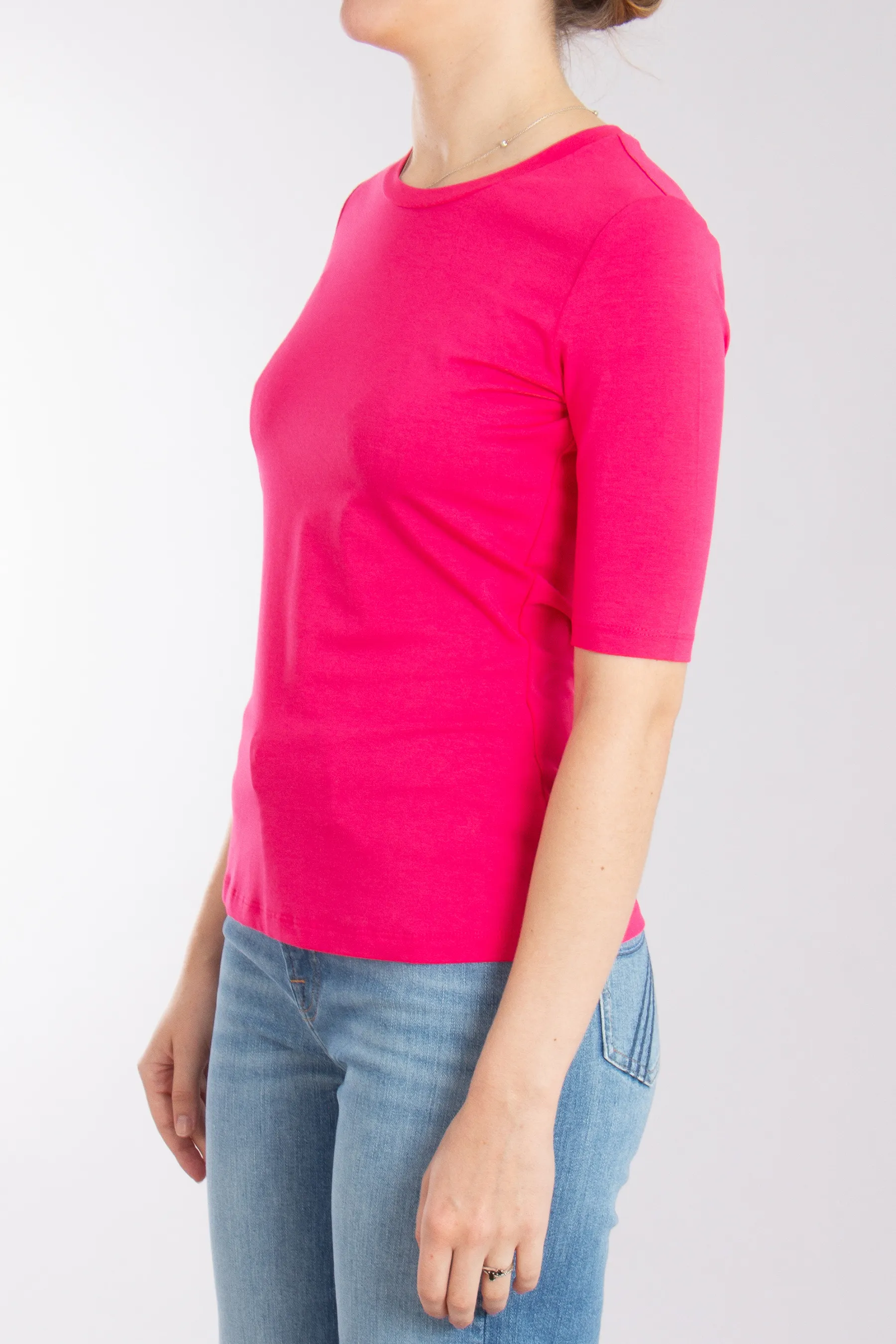 HUGO Slim Fit Cotton-Modal Stretch T-Shirt Darnelia  