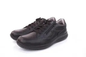 Jomos Herren Schnürhalbschuh Leder Spezialweite K schwarz S22 322414